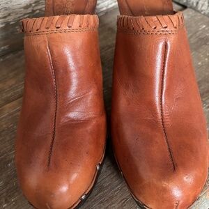 Candies Woman’s Vintage 70’s Free Spirit Style Leather Clog Size 10